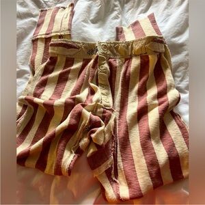 Magnolia Pearl Whistlestop underjohns pants striped red and cream Victorian vtg